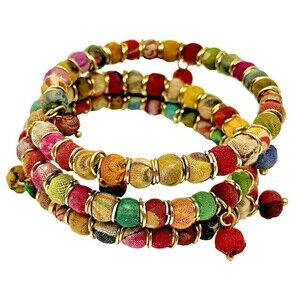 Aasha Handmade By Anju Adjustable Bracelet Bohemian Costume Jewelry Women's Art
